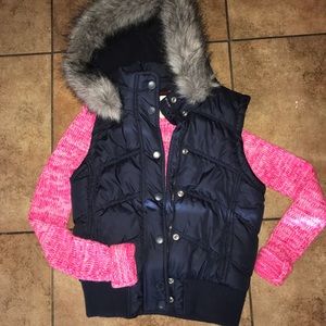 Women’s Navy Aeropostale Down Puffer Vest